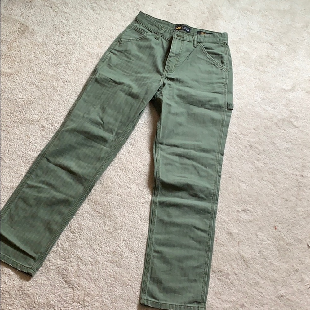 High Waisted Dungaree Jeans